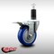 Service Caster 4'' SS Blue Poly Swivel 1-1/4'' Expanding Stem Caster Total Lock Brake SCC-SSEXTTL20S414-PPUB-BLUE-114 - alternate 2